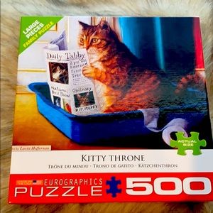 Eurographics Puzzle 500 piece. “Kitty Throne”